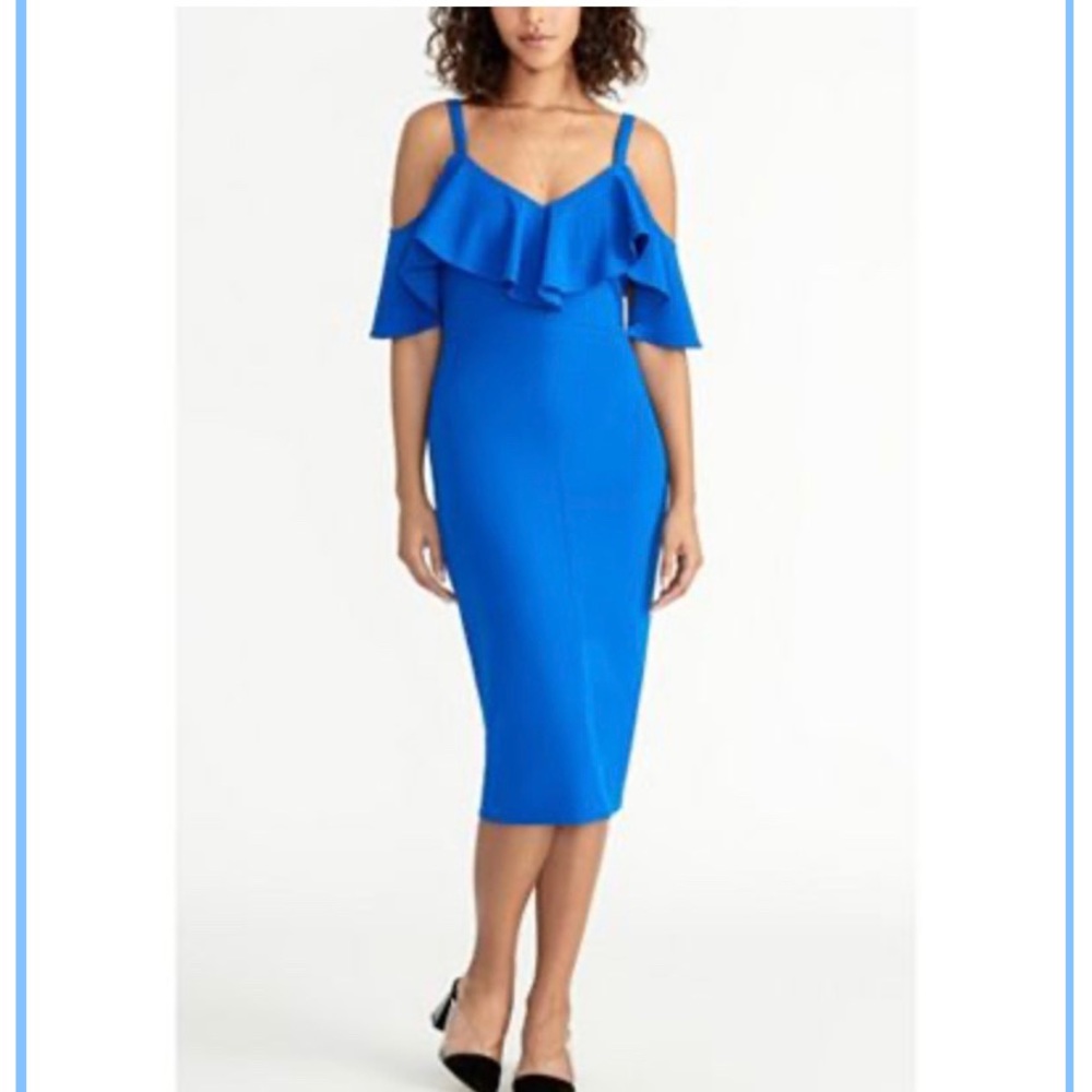 Blue Rachel Roy fitted dress
